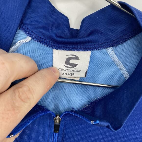 Cannondale 3/4 Zip Short Sleeve Cycling Jersey Stars and Stripes Men's Size XL - Picture 5 of 10